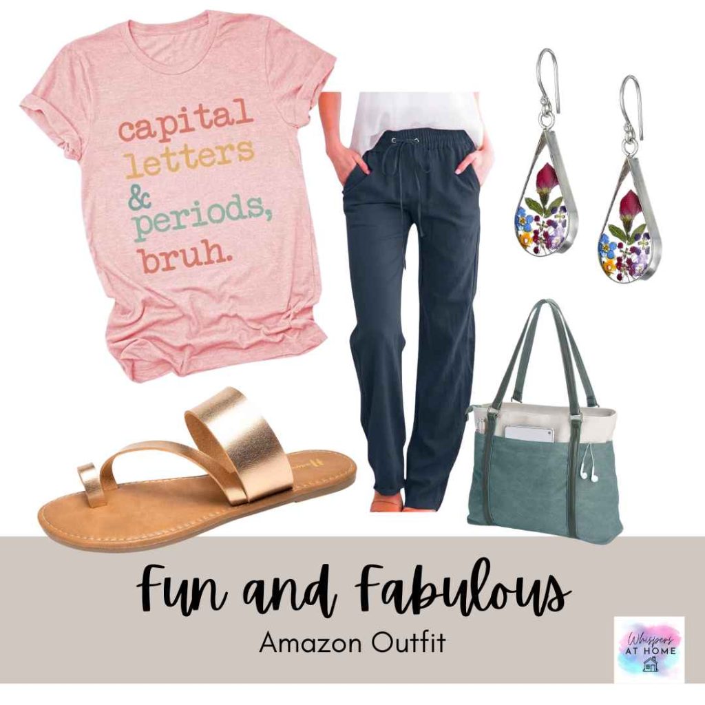 Cute teacher outfit with writing rules tee